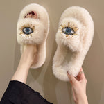 Load image into Gallery viewer, Googly Eyes Platform Slippers Women Non Slip Outdoor M5A299