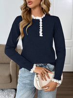 Load image into Gallery viewer, Elegant Retro Lace Trim Cardigan Women N5A810