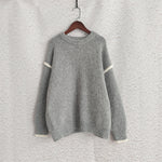 Load image into Gallery viewer, Color Block Loose Fit Sweater Women Oversized N5A836
