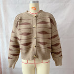 Load image into Gallery viewer, Color Block Striped Cardigan Women Cropped Round Neck N5A861