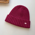 Load image into Gallery viewer, 100 Percent Wool Solid Color Knit Beanie N6K285