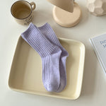 Load image into Gallery viewer, Winter Thermal Wool Blend Crew Socks Striped Cuffed M5A303