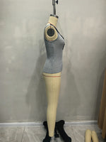 Load image into Gallery viewer, Lace Trim V-Neck Ribbed Tank Top Women N6D206