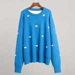 Load image into Gallery viewer, Love Print Knit Sweater Women Multiple Colors N5A533