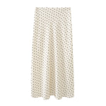 Load image into Gallery viewer, Polka Dot Satin Feel Simple Skirt Women N6E151