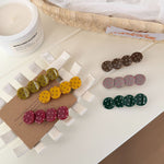 Load image into Gallery viewer, Retro Polka Dot Acetate Hair Clip Side Snap Clip N6F062