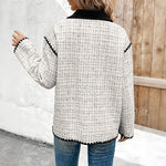 Load image into Gallery viewer, White Cropped Blazer Casual Elegant Breast Jacket N5A807