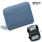 Load image into Gallery viewer, RFID Accordion Card Holder with Zip Coin Purse N6D019