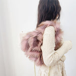 Load image into Gallery viewer, Faux Fox Fur Jacquard Tote Bag Women Shoulder Hand S5P746