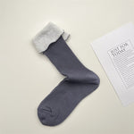 Load image into Gallery viewer, Contrast Stripe Stackable Socks Women Style M5A014