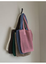 Load image into Gallery viewer, Mesh Crochet Tote Bag Vintage Women N6C060