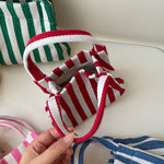 Load image into Gallery viewer, Dopamine Stripe Mini Canvas Tote Bag N6E041