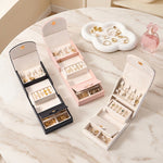 Load image into Gallery viewer, Portable PU Leather Jewelry Box Travel Organizer Case N6G105