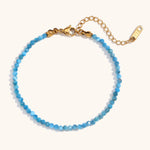 Load image into Gallery viewer, Natural Stone Chain Steel Gold Plated S5P250