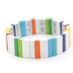 Load image into Gallery viewer, Cuboid Cuff Enamel Steel Chromatic Stackable Layers S5P078