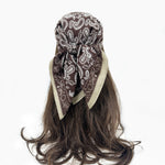 Load image into Gallery viewer, Paisley Bandana Scarf 70x70cm Houndstooth Hair Wrap N6G216