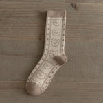 Load image into Gallery viewer, Double Needle Stitch Cotton Socks Women M5A289
