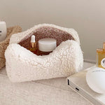 Load image into Gallery viewer, Plush Cosmetic Bag Large Cap Portable Travel S5P971