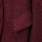 Load image into Gallery viewer, Red Loop Terry Short Jacket Women Stand Collar N5A785