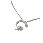 Load image into Gallery viewer, Sweet Edgy Headphone Bow Pendant Necklace Women N6A162
