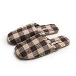 Load image into Gallery viewer, Checkerboard Velvet Slippers Couple Thin Plush M5A279