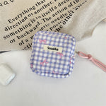 Load image into Gallery viewer, Padded Plaid Corduroy Pouch Women Multi purpose S5P870