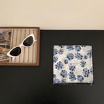 Load image into Gallery viewer, Vintage Floral Pure Cotton Small Square Scarf Women M5A340