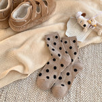 Load image into Gallery viewer, Polka Dot Thermal Crew Socks Wool Blend Winter Warm M5A308