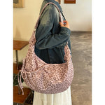 Load image into Gallery viewer, Retro Leopard Print Pleated Crossbody Bag Women S5P742