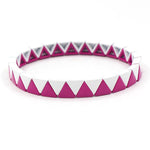 Load image into Gallery viewer, Rainbow Triangles Bracelet Modular Gold Enamel S5P050