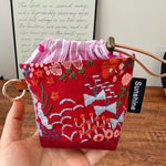 Load image into Gallery viewer, Heavy Embroidery Fabric Earphone Pouch Travel N6F175