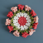 Load image into Gallery viewer, Handmade Crochet Lily of Valley Coaster Bag Charm N6G034