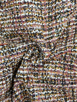 Load image into Gallery viewer, Tweed Blazer Women Orange Short Cropped Jacket N5A777