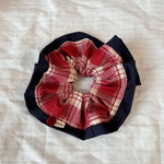 Load image into Gallery viewer, Womens Vintage Plaid Lace Scrunchie N6K023