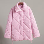 Load image into Gallery viewer, Diamond Quilted Puffer Jacket Women Multiple Colors N5A609