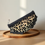Load image into Gallery viewer, Leopard Print Mesh Triangle Cosmetic Pouch N6J256
