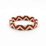 Load image into Gallery viewer, Wave Triangle Links Cuff Enamel Steel Elastic S5P142
