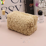 Load image into Gallery viewer, Plush Cosmetic Bag Large Cap Portable Travel S5P971