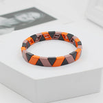 Load image into Gallery viewer, Enamel DIY Bracelet Geometric Elastic Adjustable S5P056