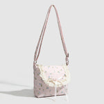 Load image into Gallery viewer, Floral Print Canvas Tote Underarm Silhouette S5P307