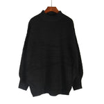 Load image into Gallery viewer, High Neck Side Slit Sweater Women Chunky Knit Casual N5A843