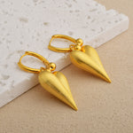 Load image into Gallery viewer, Color Block Brushed Heart Stud Earrings N6C062