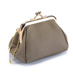Load image into Gallery viewer, Genuine Leather Mini Frame Purse Coin Pouch Women N6B195
