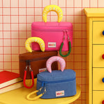 Load image into Gallery viewer, Color Block Makeup Bag Large Capacity Waterproof S5P744