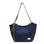 Load image into Gallery viewer, Denim Shoulder Tote Adjustable Carry S5P336