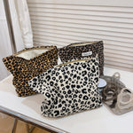 Load image into Gallery viewer, Vintage Leopard Print Canvas Makeup Bag Zipper Pouch N6F105