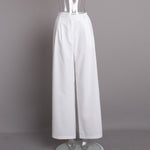 Load image into Gallery viewer, Linen Blend Wide Leg Trousers Women Multiple Colors N5A549