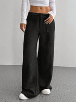 Load image into Gallery viewer, Corduroy Pants Women High Waist Wide Leg Drape N5A820