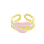 Load image into Gallery viewer, namel Dome Ring Women Light Stackable Adjustable S5P881