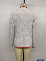 Load image into Gallery viewer, Gray Heart Knit Sweater High Neck Sweet Pullover N5A811